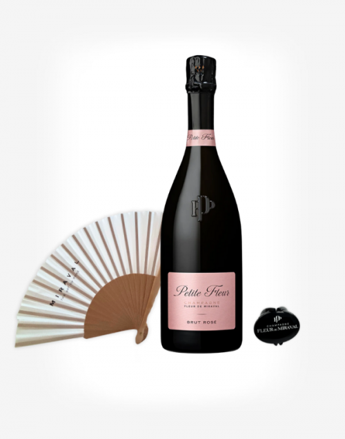 Petite Fleur Rosé + vejár, wine stopper