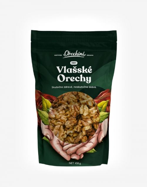 BIO slovenské Vlašské orechy  lúpané 450g