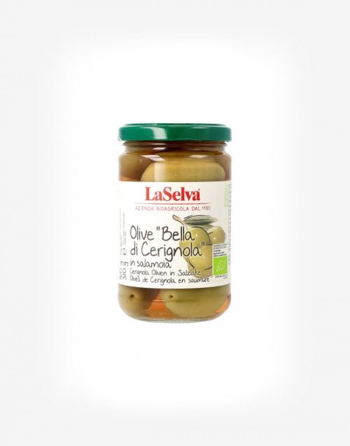 Veľké zelené olivy "Bella di Cerignola" v slanom náleve 310 g
