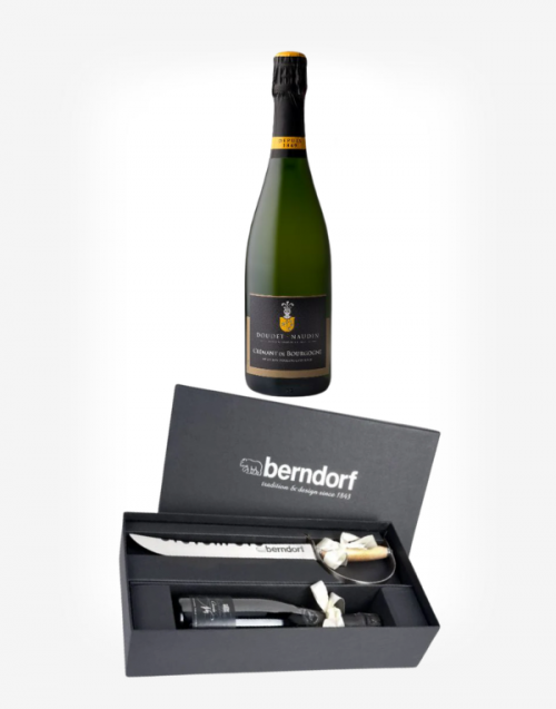 Šabľa na sabráž /Berndorf Sandrik/ + Crémant de Bourgogne Blanc brut