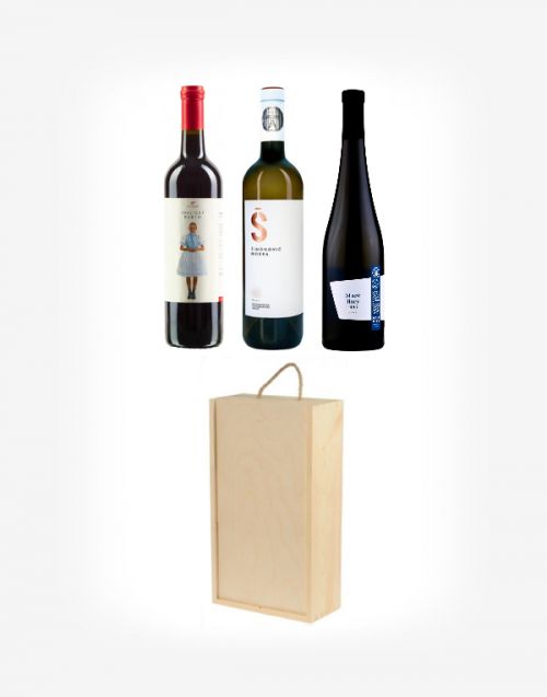 Slovenské cuvée 3fl. v drevenom boxe