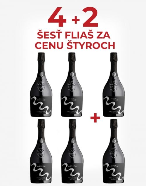 Prosecco Treviso DOC extra dry  4+2 zadarmo