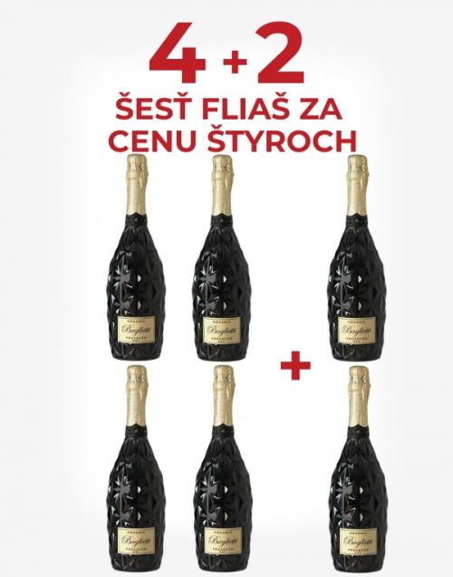 Prosecco Organic DOC extra dry 4+2 zadarmo