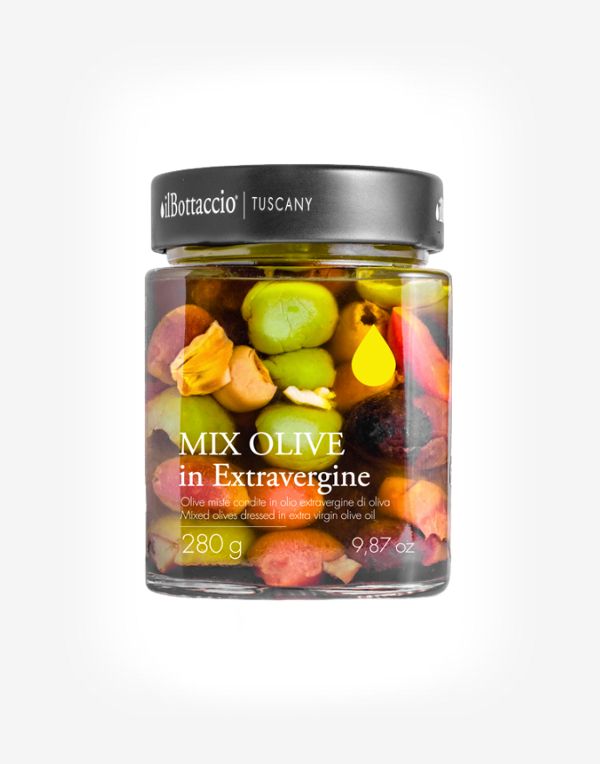 MIX olivy v extra panenskom olivovom oleji 280g
