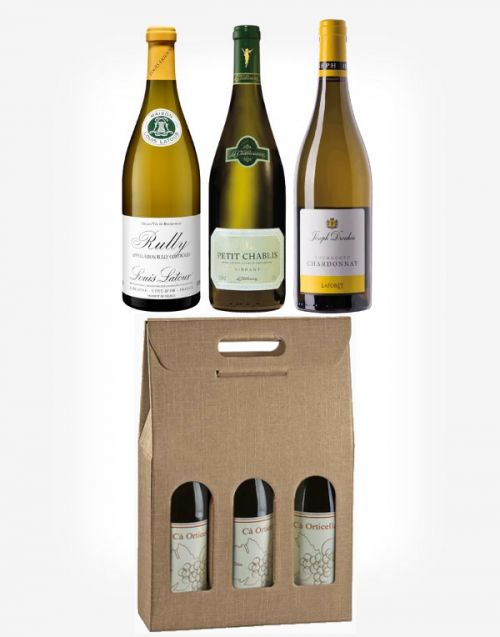 3x Francúzske Chardonnay v darčekovom balení