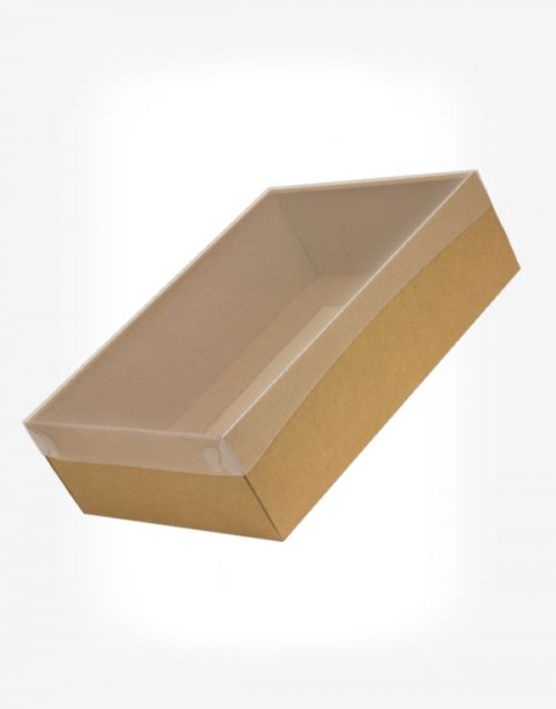 Darčeková krabica s priehľadným vekom 350x250x100