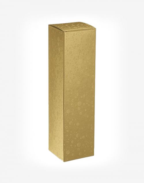 Darčekový kartónový box zlatý bublinky - na 1 MAGNUM fľašu 